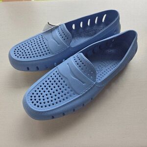 Floafers Country Club Slip On Mens Moccasin Loafers Size 9 Baby Blue NEW